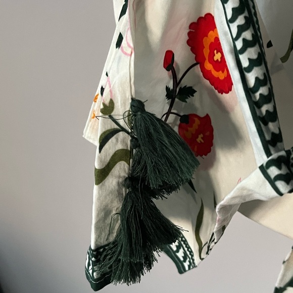 Rhode Resort Floral Print Cotton Elastic Pants - Picture 8 of 11